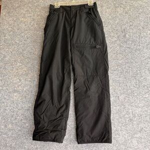 Gap‎ Kids Snow Pants Size 18 Black Ski Snowboarding Lined Pockets